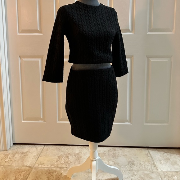 Silence + Noise, Knit Top and Skirt. Black cable knit. Skirt set. NWT - Picture 12 of 12